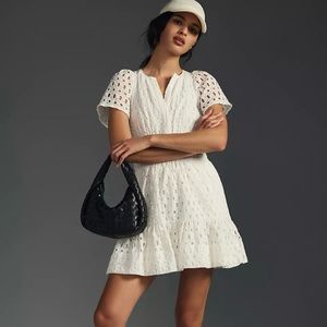 Anthropologie Somerset Mini Dress:
Eyelet Edition
